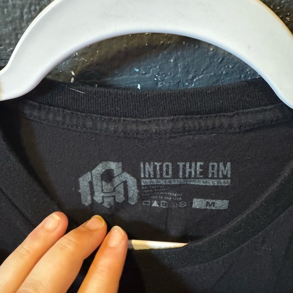 Into The AM Black and Yellow Short Sleeve Tee with Owl Design - Picture 3 of 4